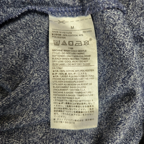 Banana Republic Mens |M| Navy/Gray Heather Quick Dry Performance Polo - Picture 7 of 8